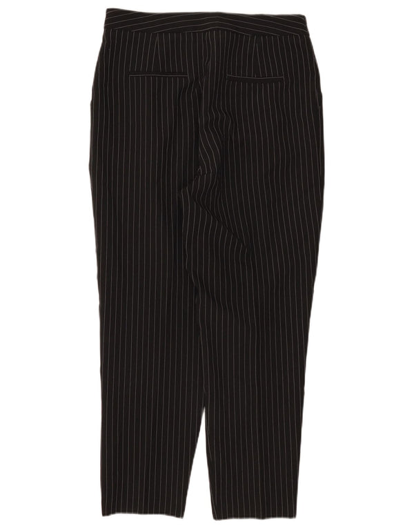 Calça Chino Crop Feminina Topshop Reino Unido 12 Médio W30 L25 Riscas Pretas