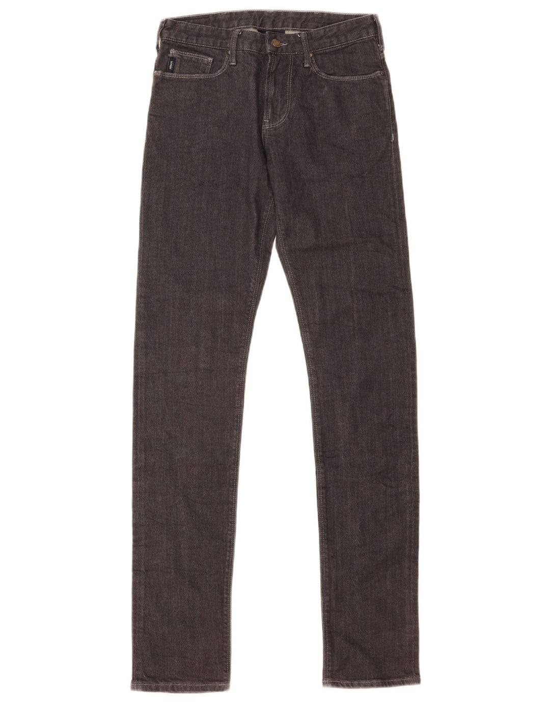 Calça jeans skinny feminina Armani W28 L34 algodão cinza