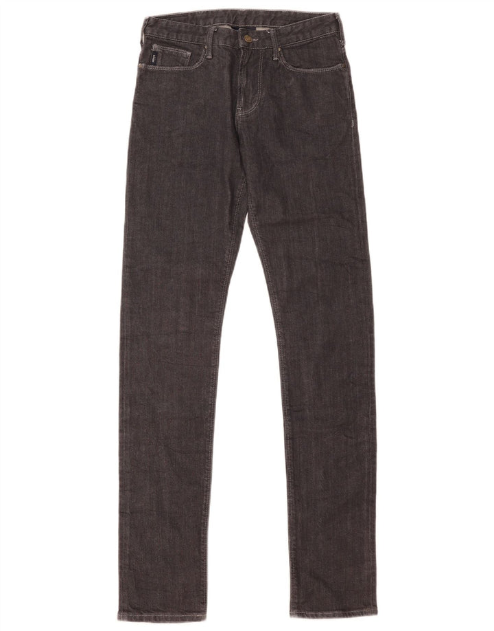Calça jeans skinny feminina Armani W28 L34 algodão cinza