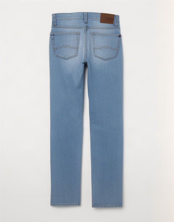 Mustang Mens Tramper Straight Jeans W33 L34 Azul Algodão