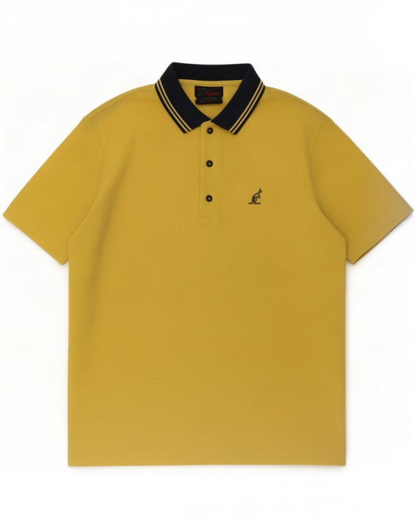 Camisa polo masculina AUSTRALIAN L'ALPINA poliéster amarelo médio