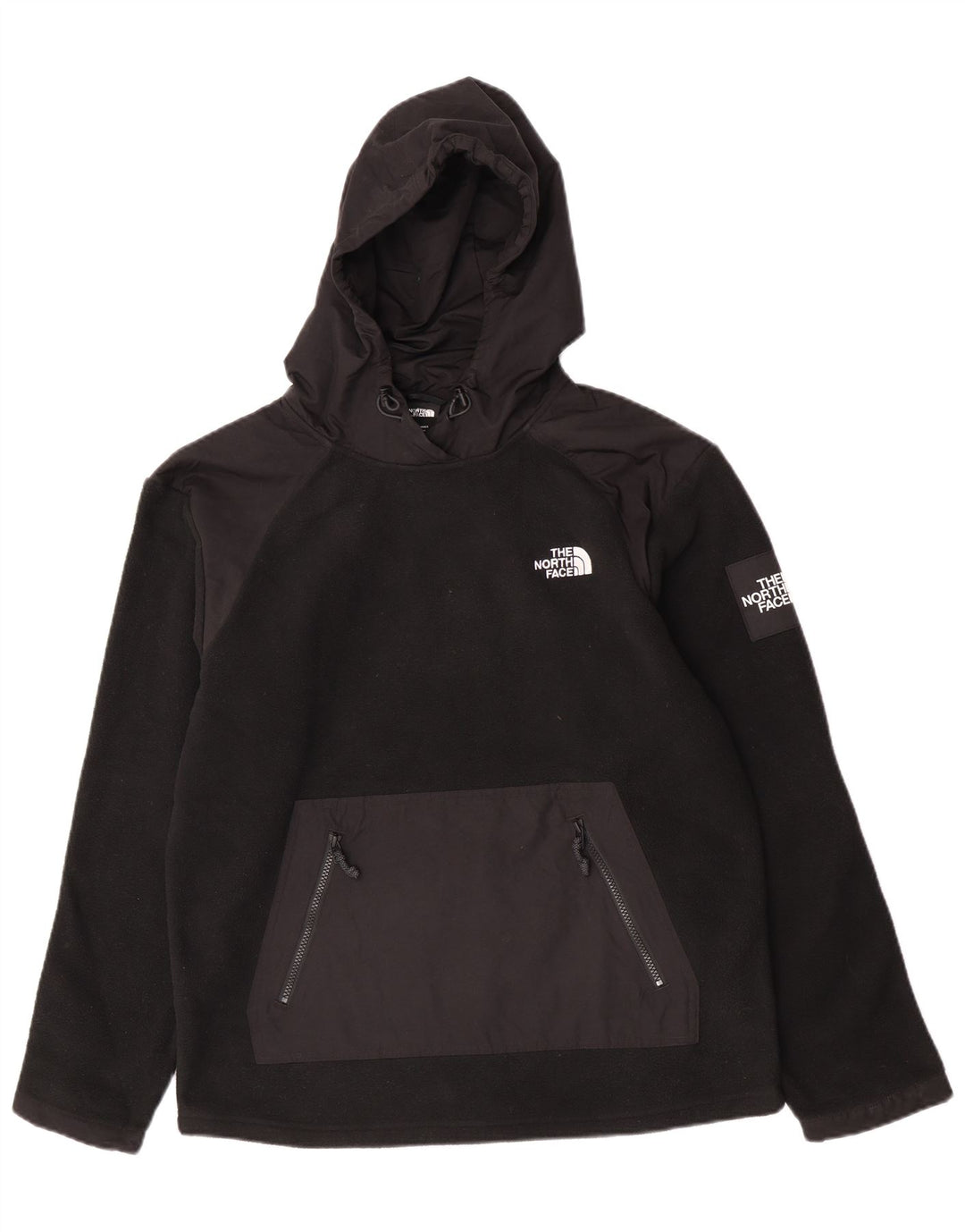Suéter de lã com capuz masculino The North Face médio preto poliéster