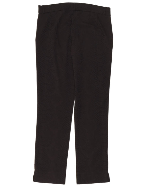 Zara Calça feminina Trafaluc reta casual médio W28 L28 algodão preto