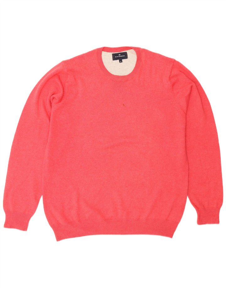 Suéter masculino Marks & Spencer Blue Harbor com gola redonda vermelho médio