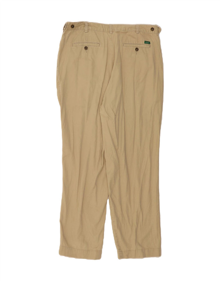 IZOD Mens Pegged Chino Trousers W40 L30 Beige Cotton Vintage Izod and Second-Hand Izod from Messina Hembry 