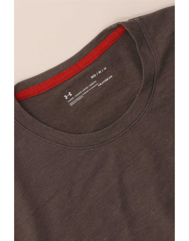 Camiseta masculina Under Armour Top cinza médio manchado