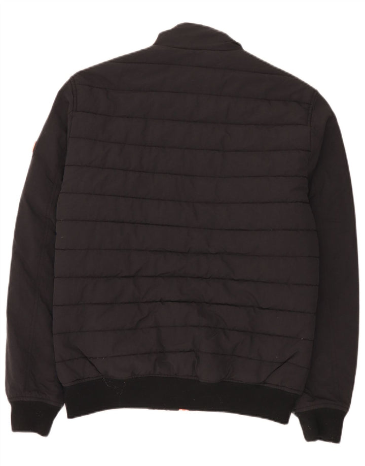 Jaqueta acolchoada masculina Superdry UK 38 médio preto nylon
