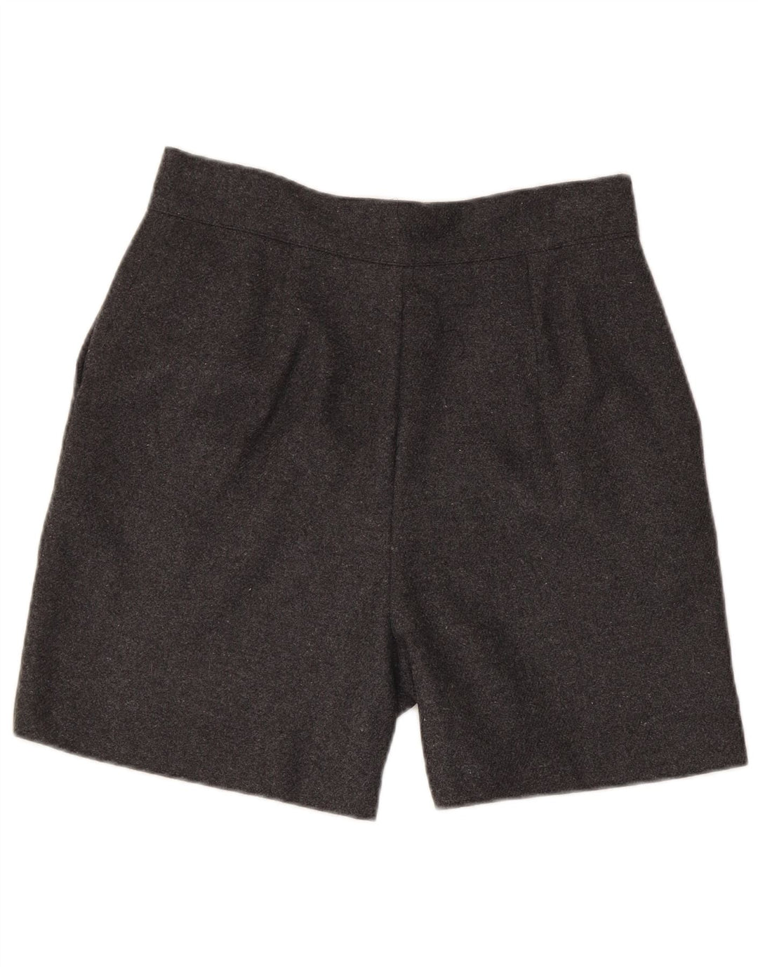 Shorts casuais femininos vintage grande poliéster cinza W30
