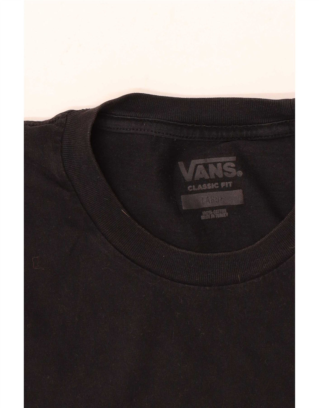 Camiseta Vans Masculina Classic Fit Top Grande Algodão Preto