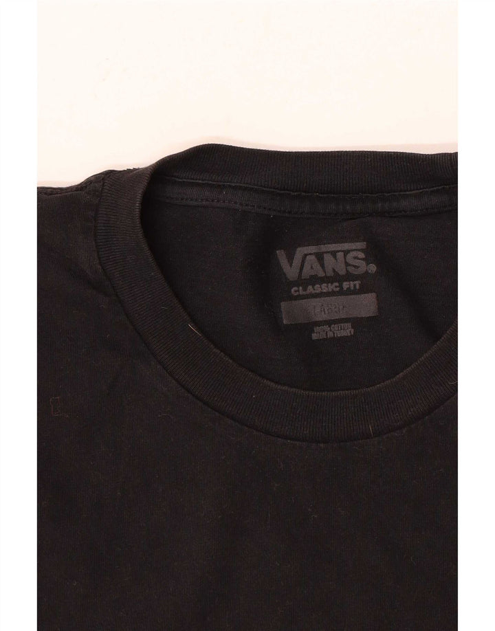 Camiseta Vans Masculina Classic Fit Top Grande Algodão Preto