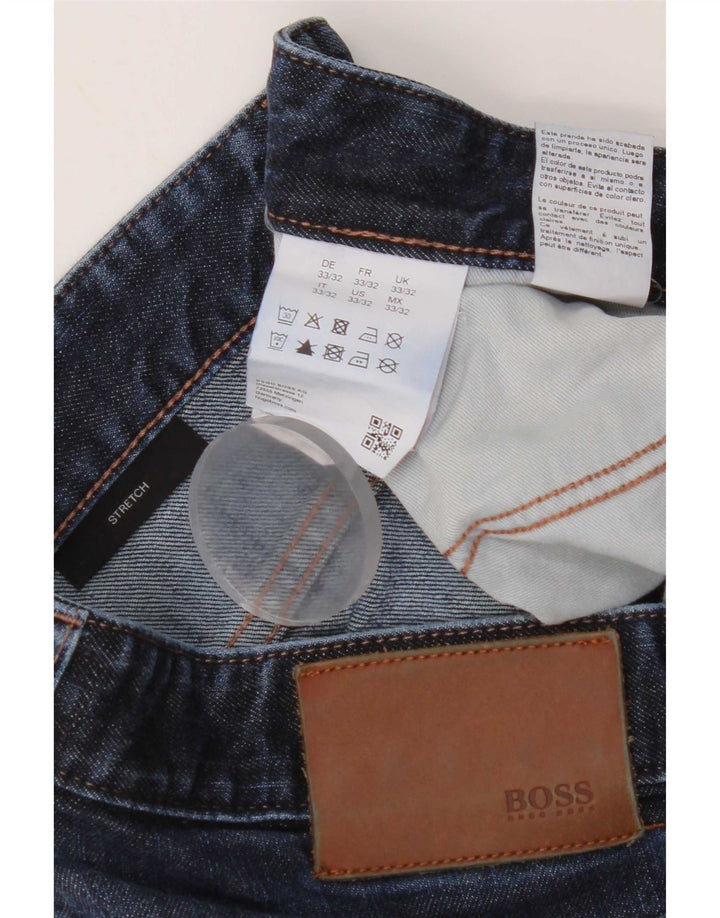 Hugo Boss Jeans Slim Feminino W33 L32 Azul Algodão