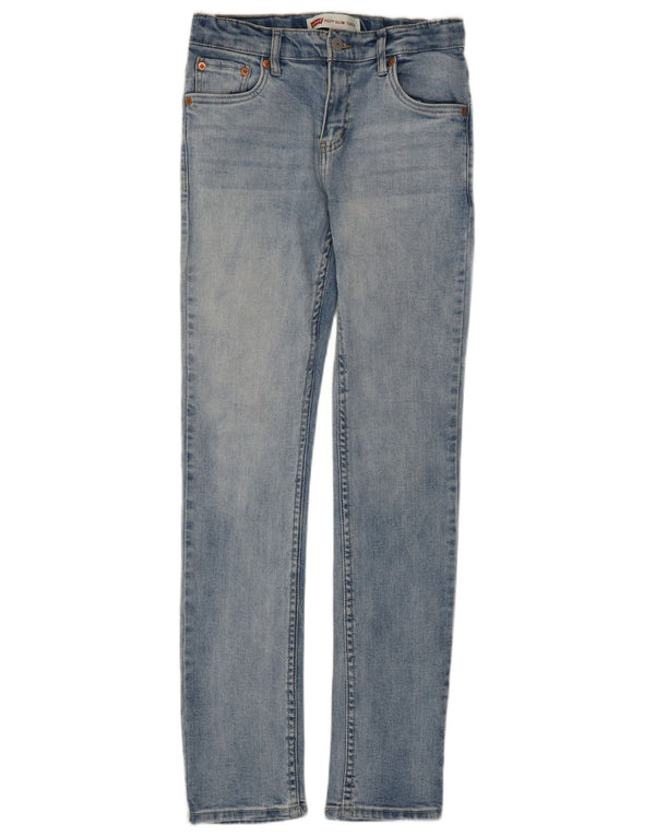 Jeans Levi's Boys 512 Tapered Slim 13-14 Anos W28 L30 Azul Algodão
