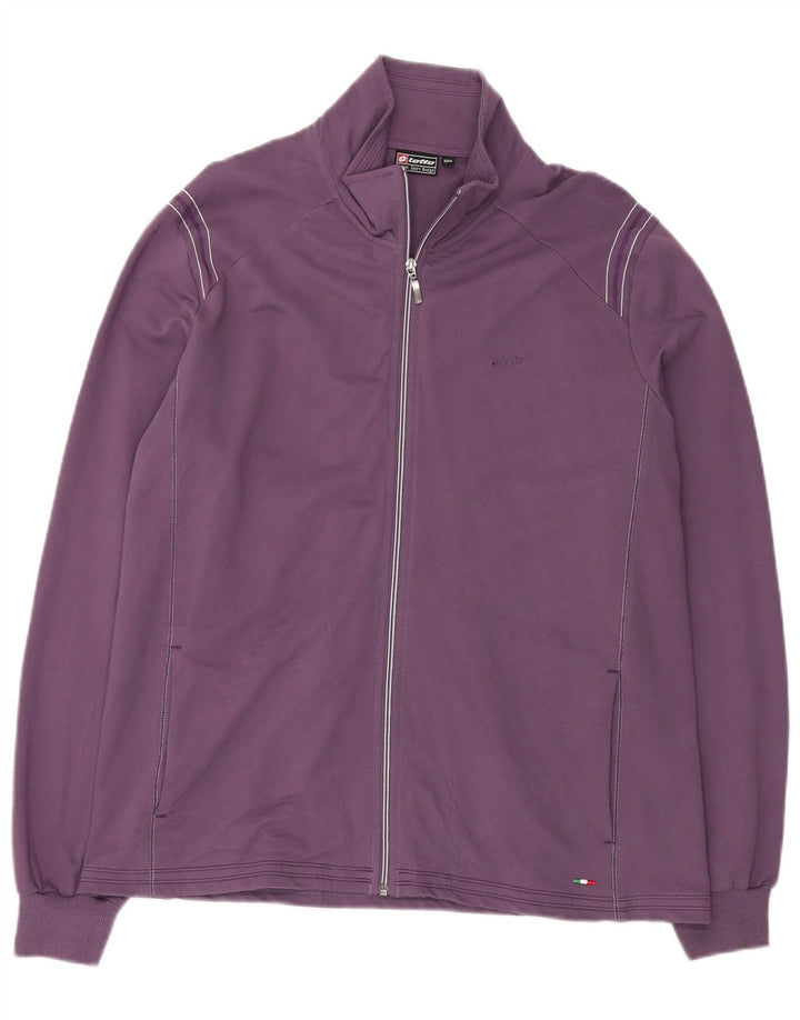 Lotto feminino agasalho jaqueta 3XL algodão roxo