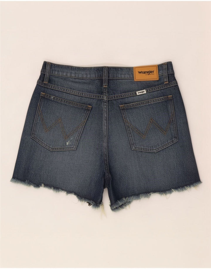 Wrangler Shorts jeans feminino médio W28 azul