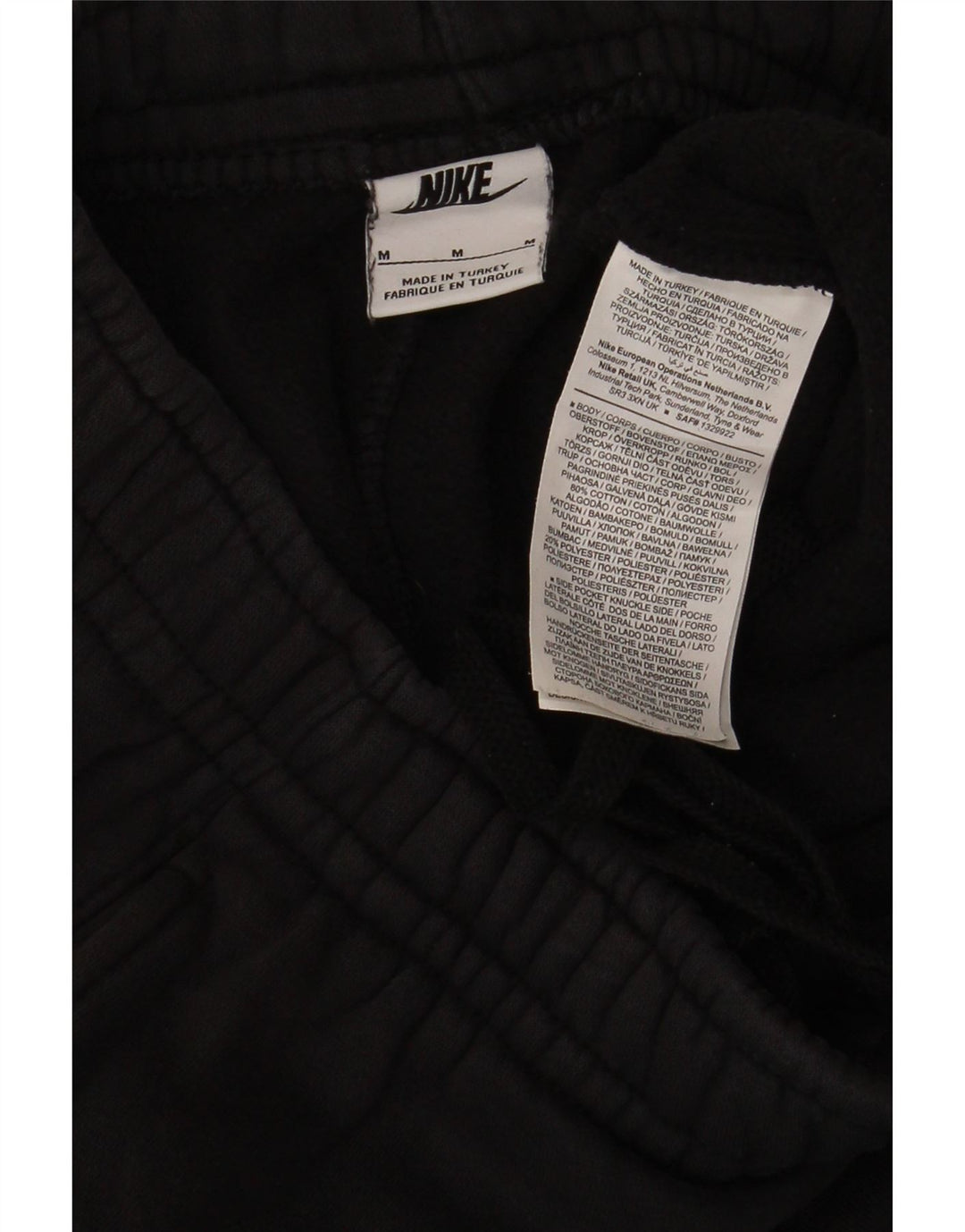 Nike masculino gráfico cargo calças de treino joggers médio preto algodão