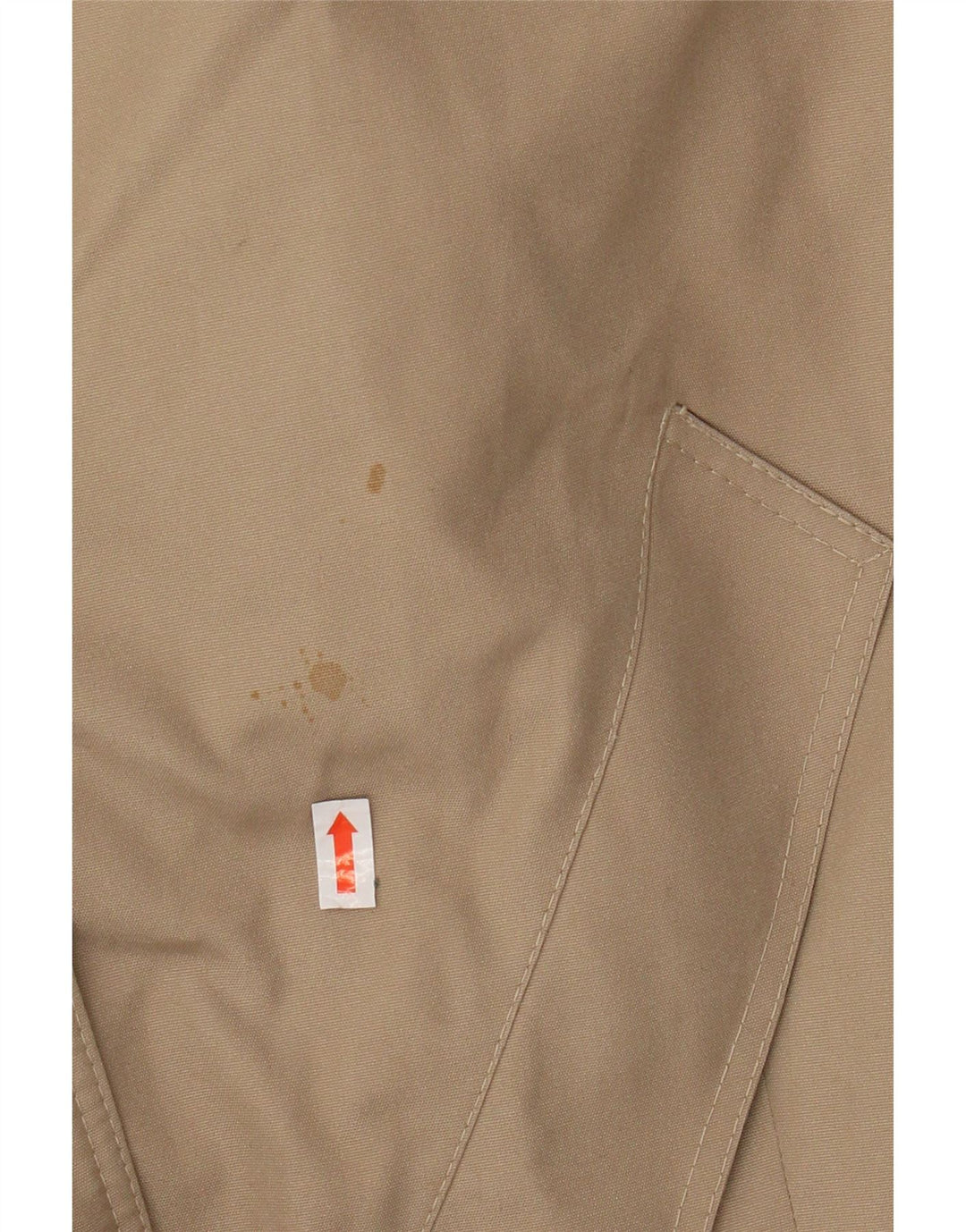 Casaco impermeável feminino vintage UK 12 sintético bege médio