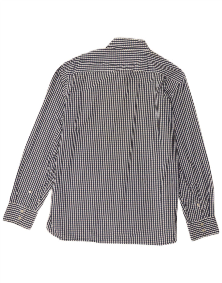 Camisa masculina Tommy Hilfiger XL azul algodão guingão