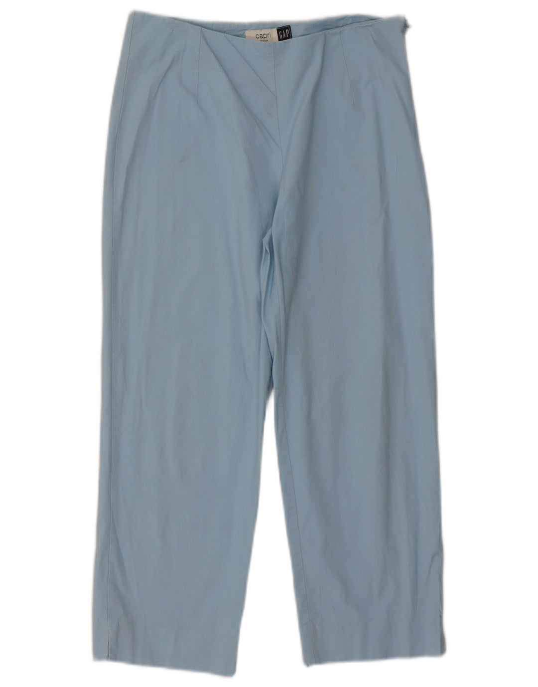 Calça capri feminina Gap EUA 8 médio W27 L23 algodão azul