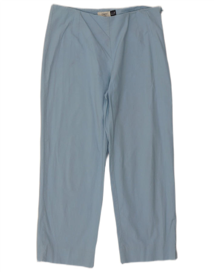 Calça capri feminina Gap EUA 8 médio W27 L23 algodão azul