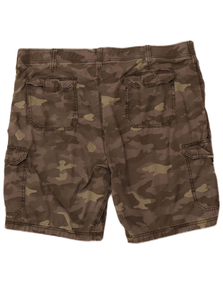 Shorts cargo masculinos LEE Extreme Motion W42 2XL algodão camuflado cáqui