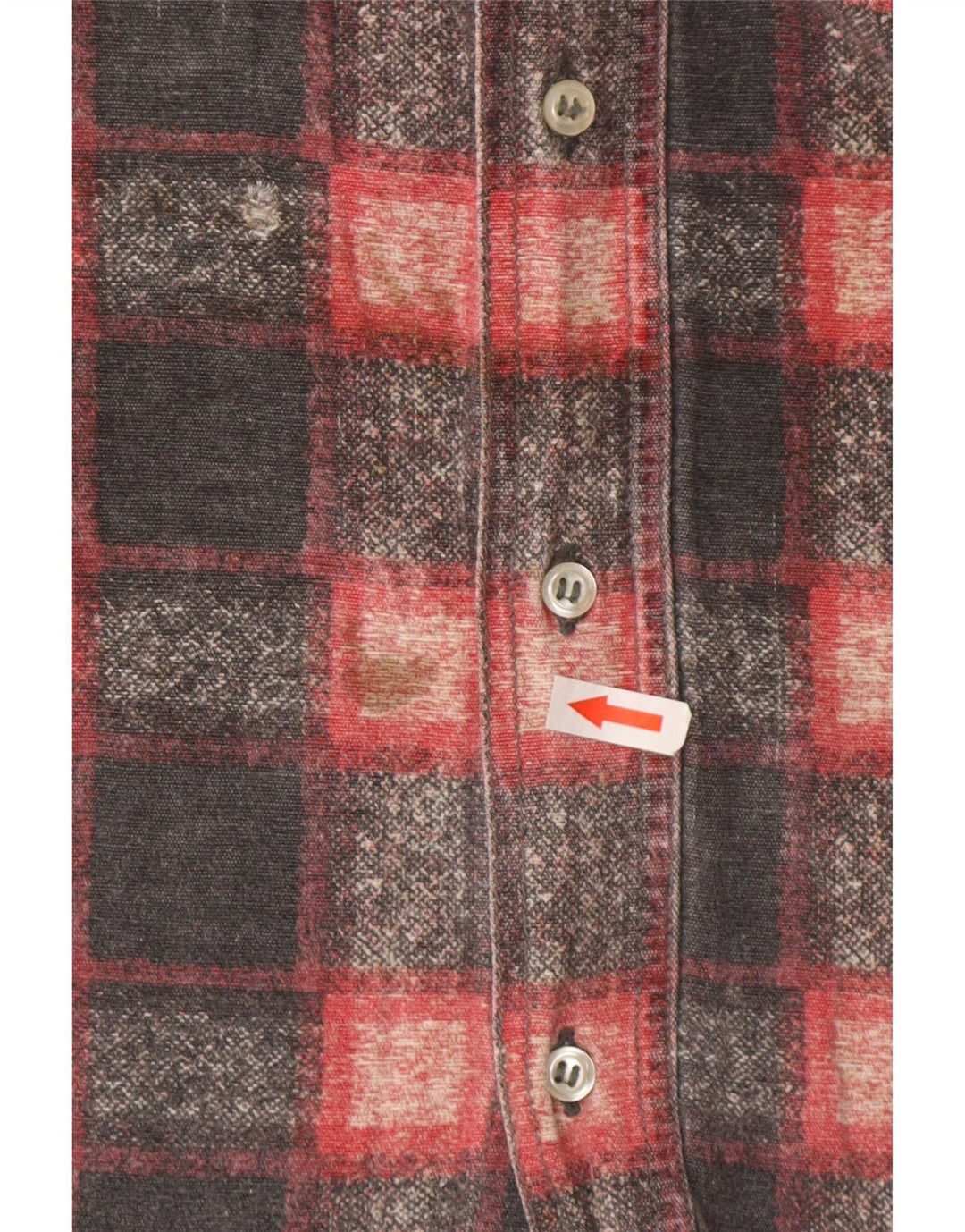 Camisa masculina de flanela El Charro grande algodão xadrez cinza
