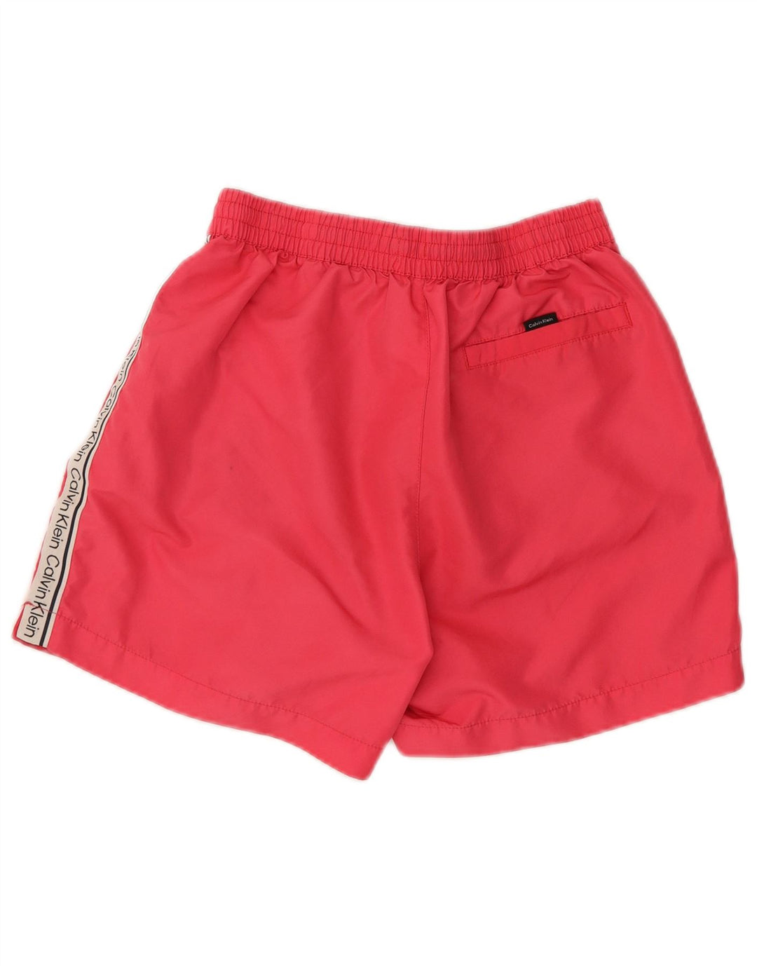 Calvin Klein Shorts de natação masculino gráfico pequeno poliéster colorblock rosa
