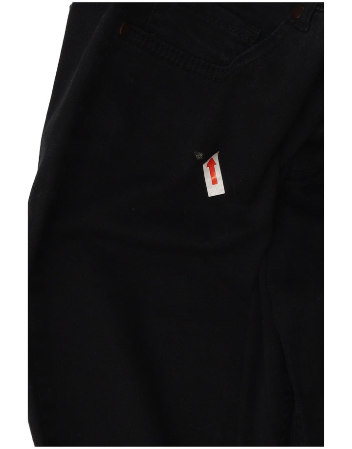 Fase oito jeans femininos slim uk 10 pequeno w32 l32 algodão preto