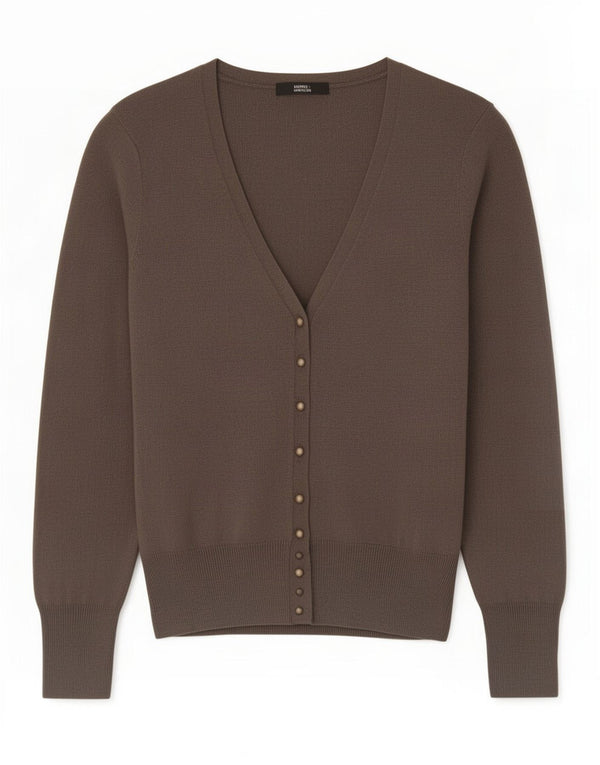 Suéter cardigã feminino Marks & Spencer Reino Unido 12 Viscose cinza médio