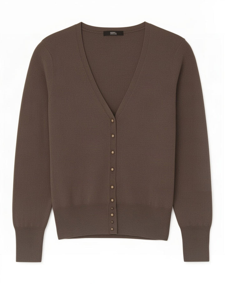 Suéter cardigã feminino Marks & Spencer Reino Unido 12 Viscose cinza médio