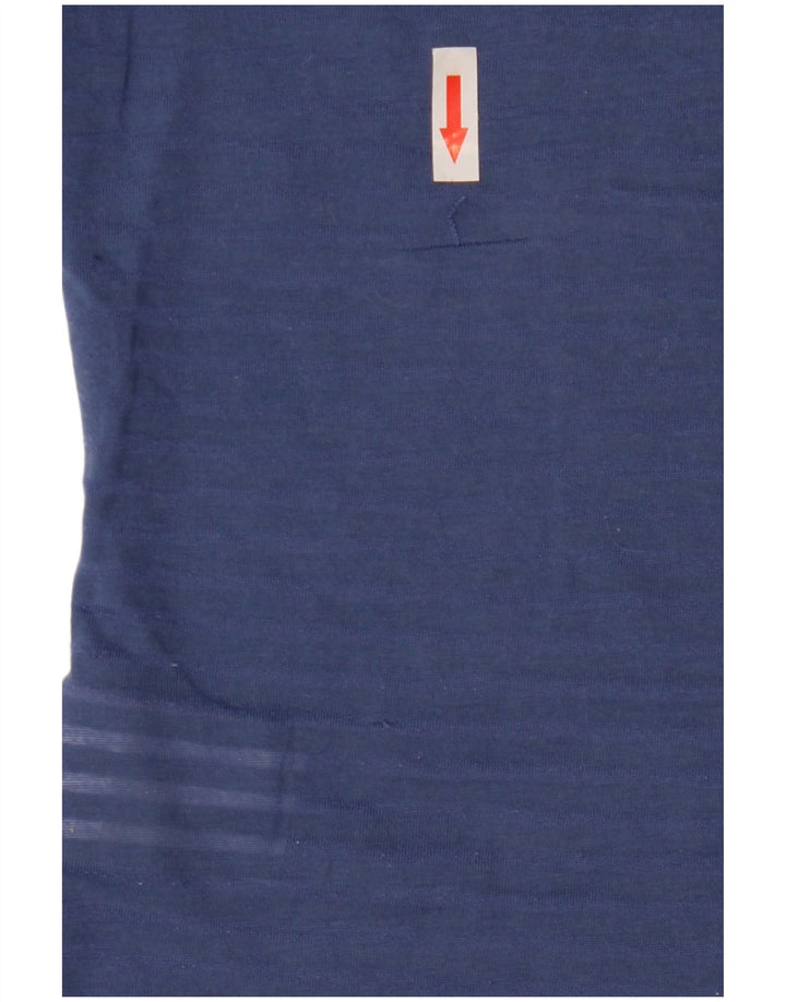 Camiseta feminina Superdry com estampa gráfica UK 10 pequeno azul poliéster
