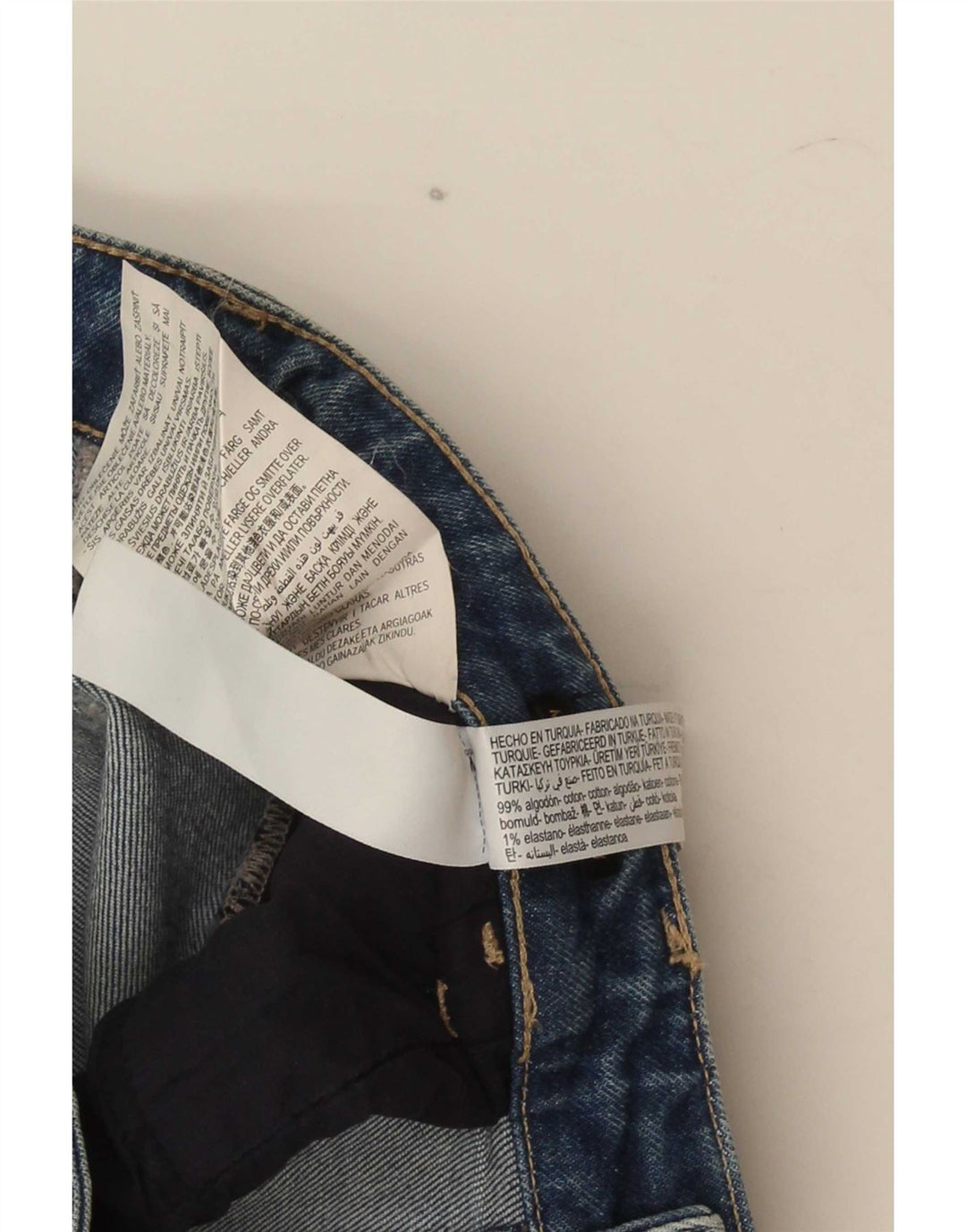 Jeans Slim Feminino Massimo Dutti EU 38 Pequeno W28 L26 Azul Algodão