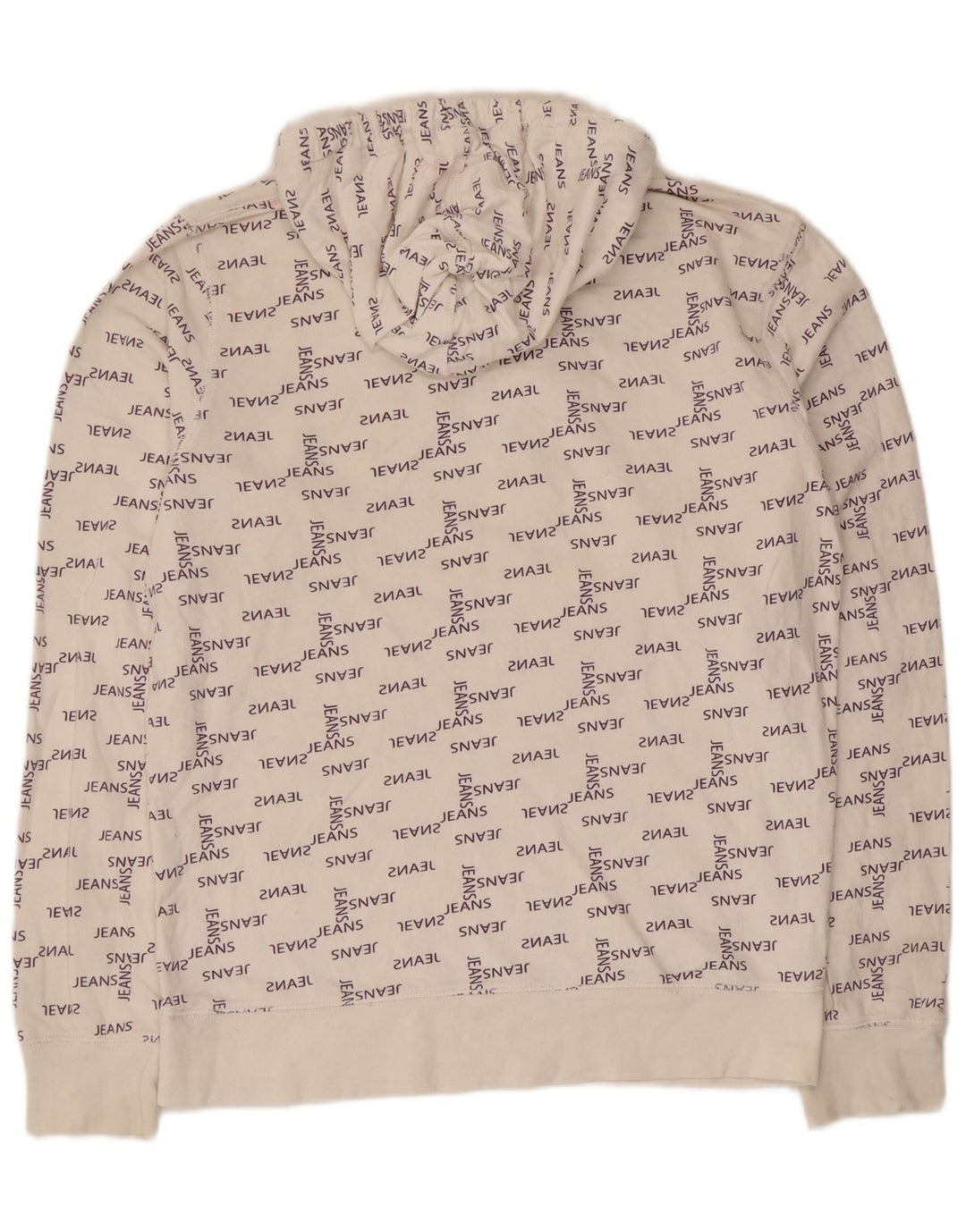 Jack & Jones moletom com capuz gráfico masculino médio algodão branco
