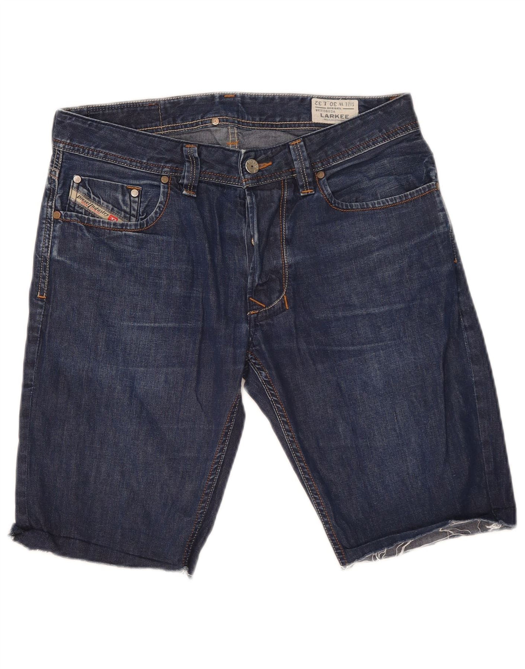 Shorts jeans masculino diesel Larkee Straight Regular W30 azul marinho médio