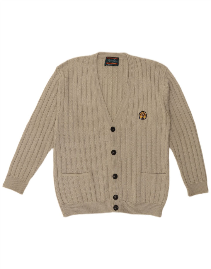 Suéter Cardigan Masculino Explorer IT 52 Lã Bege Grande