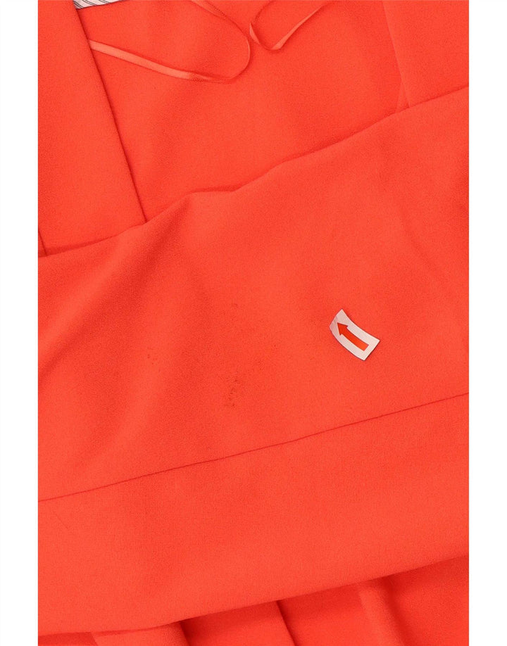Jaqueta Blazer aberta feminina Marks & Spencer Reino Unido 18 XL laranja poliéster