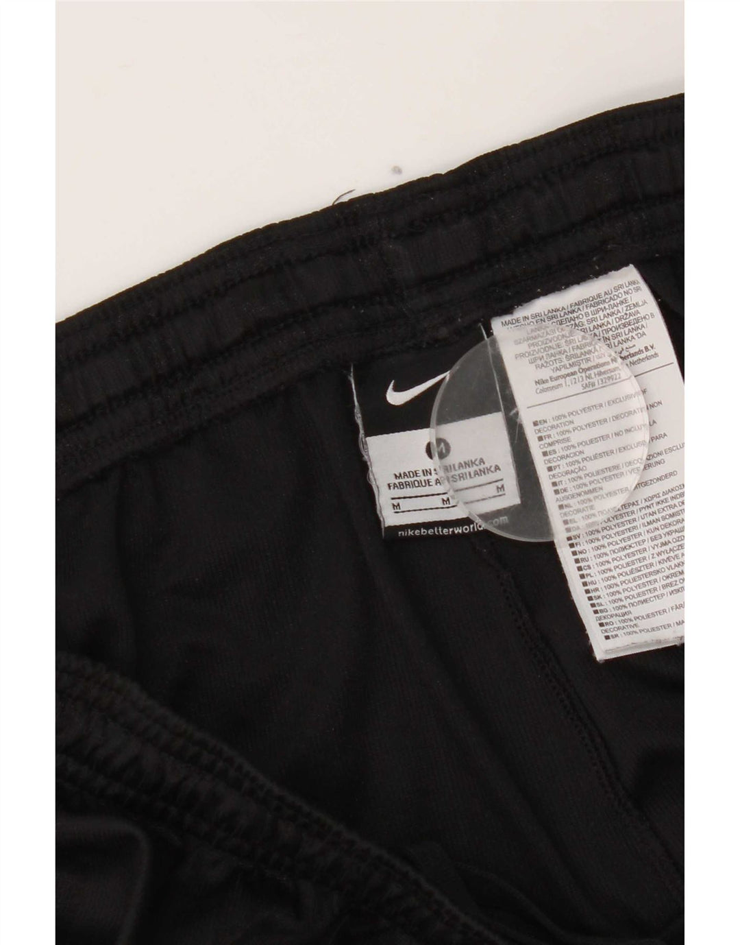 Nike Mens Sport Shorts Médio Preto Listrado Poliéster