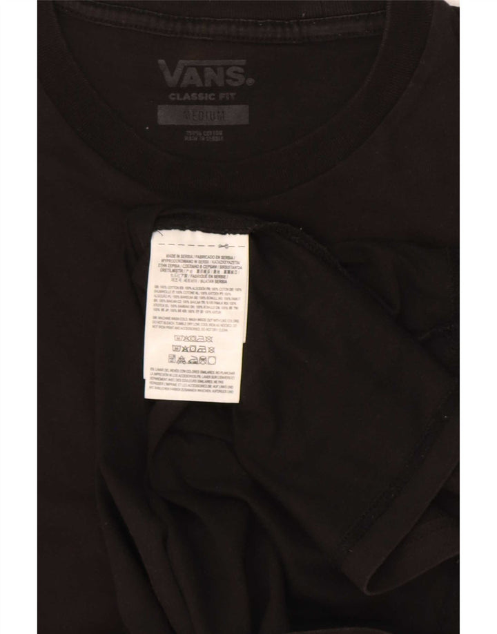 Camiseta Vans Masculina Classic Fit Graphic Top Médio Algodão Preto
