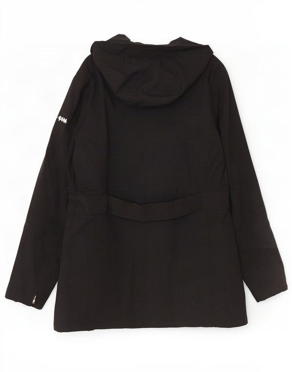 Jaqueta Parka Feminina Slam com Capuz Reino Unido 18 XL Preto Nylon