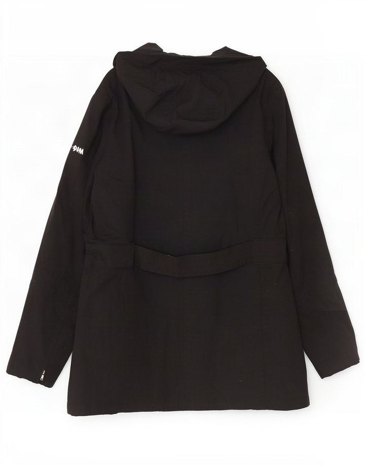 Jaqueta Parka Feminina Slam com Capuz Reino Unido 18 XL Preto Nylon