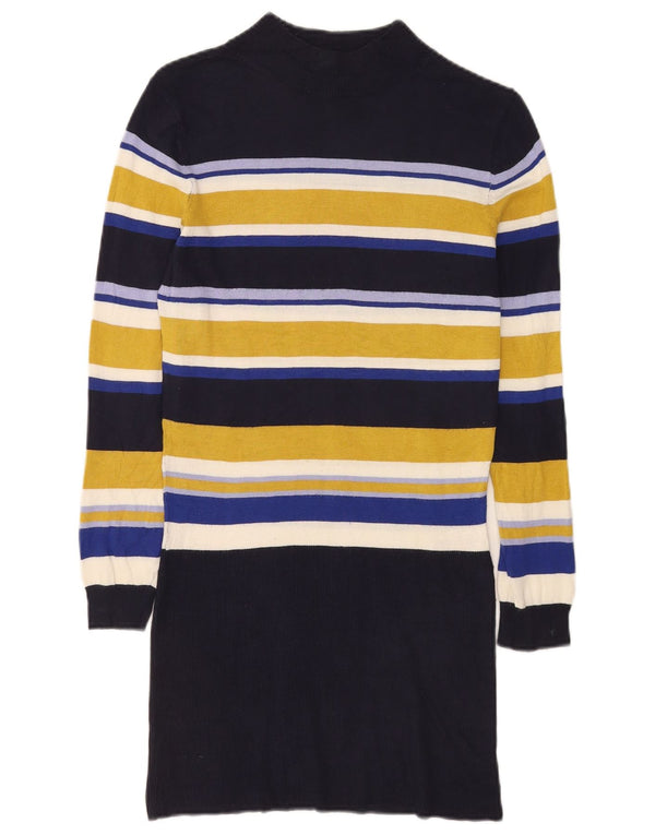 Vestido jumper feminino de manga comprida Marks & Spencer Reino Unido 10 pequeno multicolorido