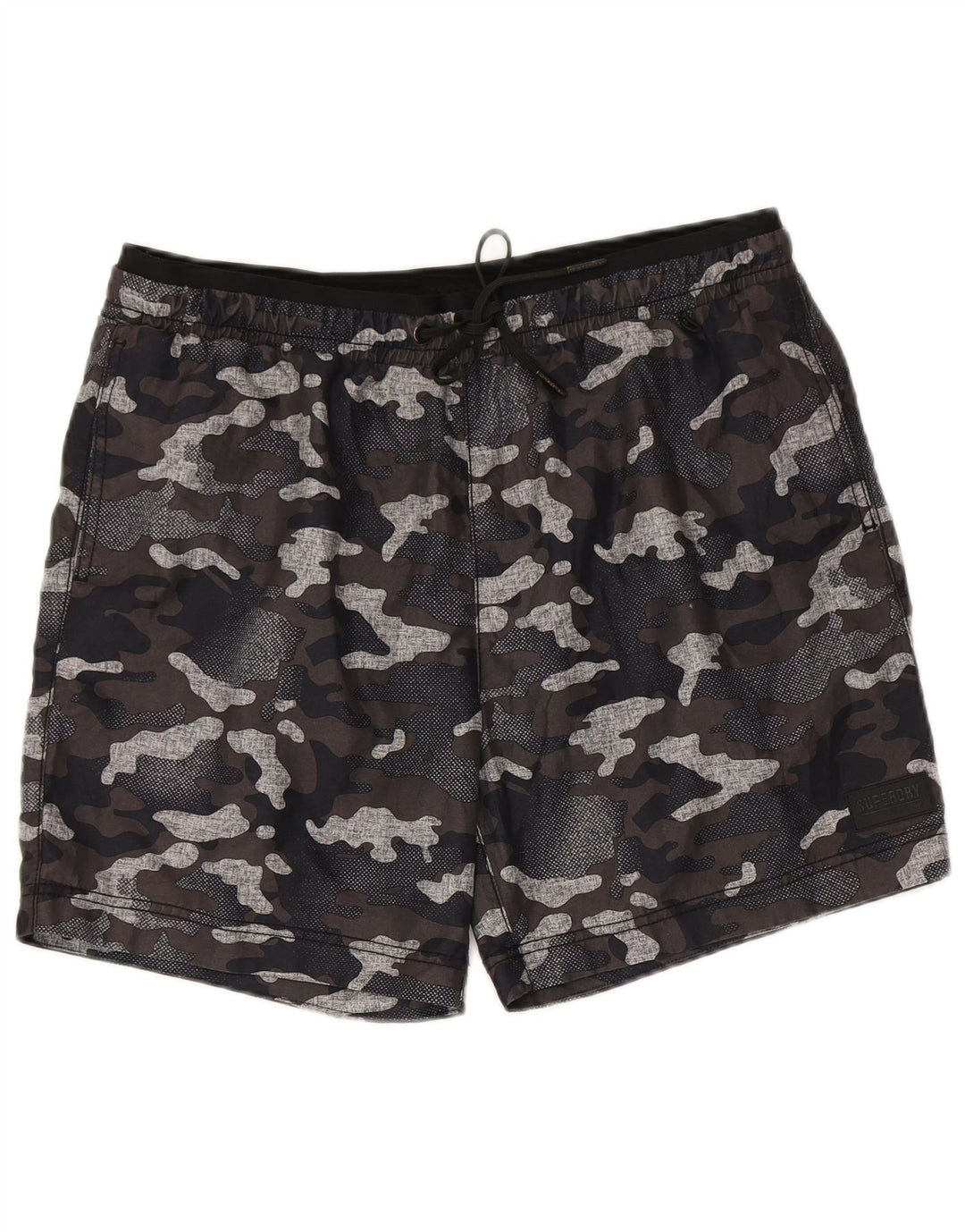 Shorts de natação masculino Superdry grande poliéster camuflado multicolorido