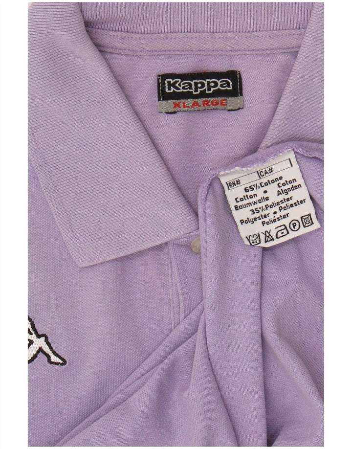 Camisa polo masculina KAPPA XL algodão roxo