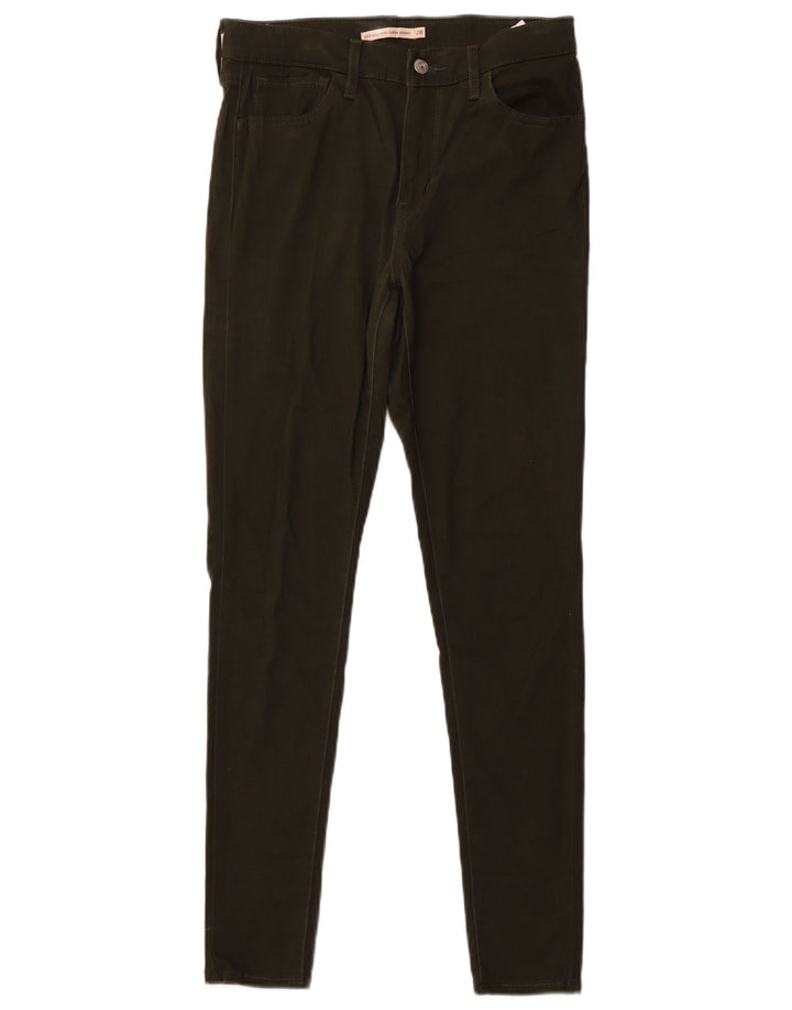 Calça feminina casual super skinny de cintura alta 720 da Levi's W28 L30 cáqui