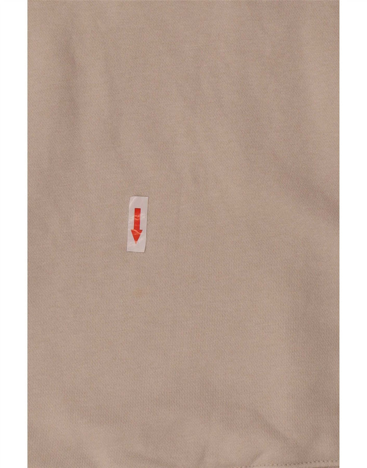 Moletom masculino Nike com zíper e gola alta de algodão branco médio