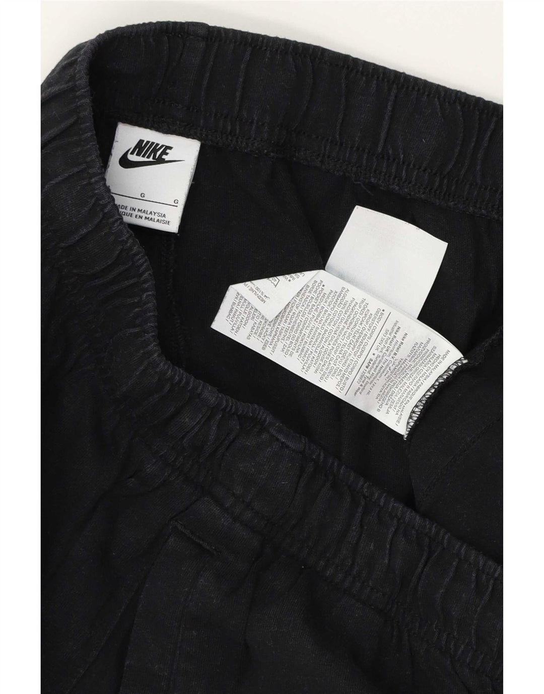 Shorts esportivos masculinos Nike grandes de algodão preto