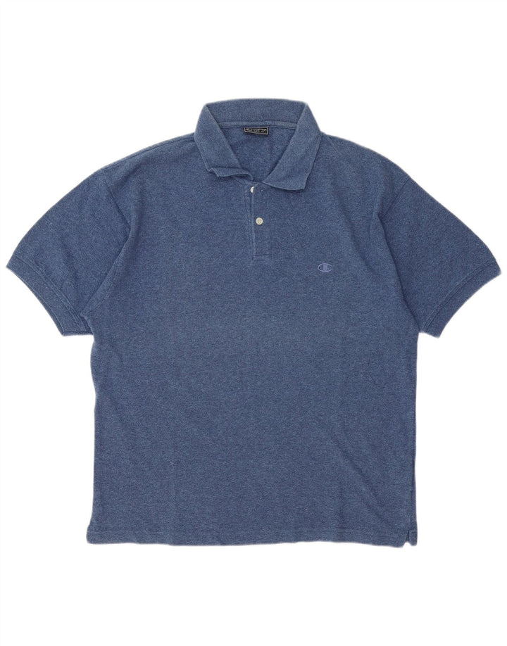 Camisa polo masculina Champion grande algodão azul marinho