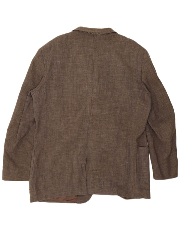 Jaqueta blazer masculina Massimo Dutti com 3 botões UE 46 pequena lã cinza