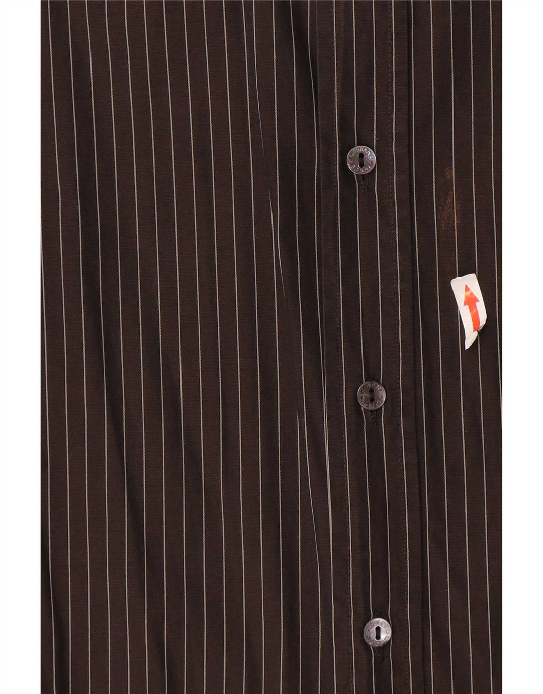 Camisa masculina Dolce & Gabbana tamanho 40 15 1/2 risca de giz preta média