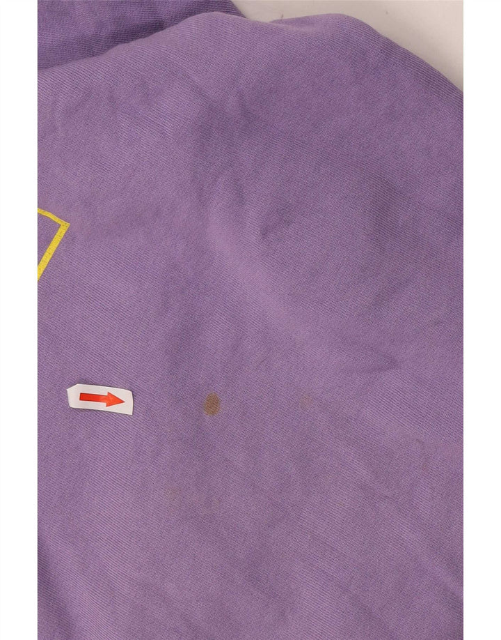 Zara moletom gráfico masculino jumper pequeno roxo algodão