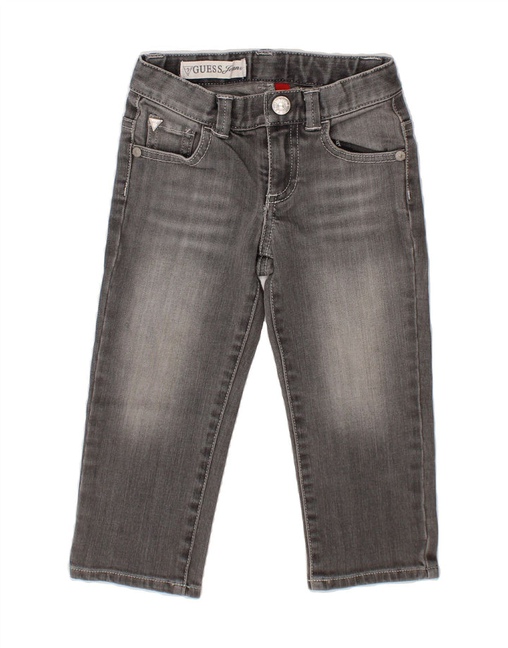 GUESS Baby Girls Straight Jeans 9-12 Months W18 L12  Grey Cotton Vintage Guess and Second-Hand Guess from Messina Hembry 